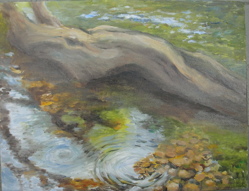 Painting of Johnson Creek, Oregon - Vicki Zimmerman, 2012