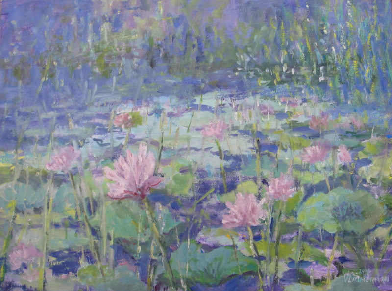 Painting "The Pond" - Vicki Zimmerman, 2018